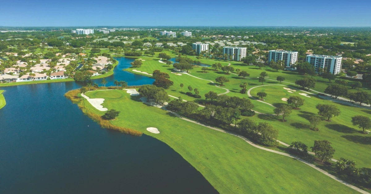 aerial of Boca West in Boca Raton